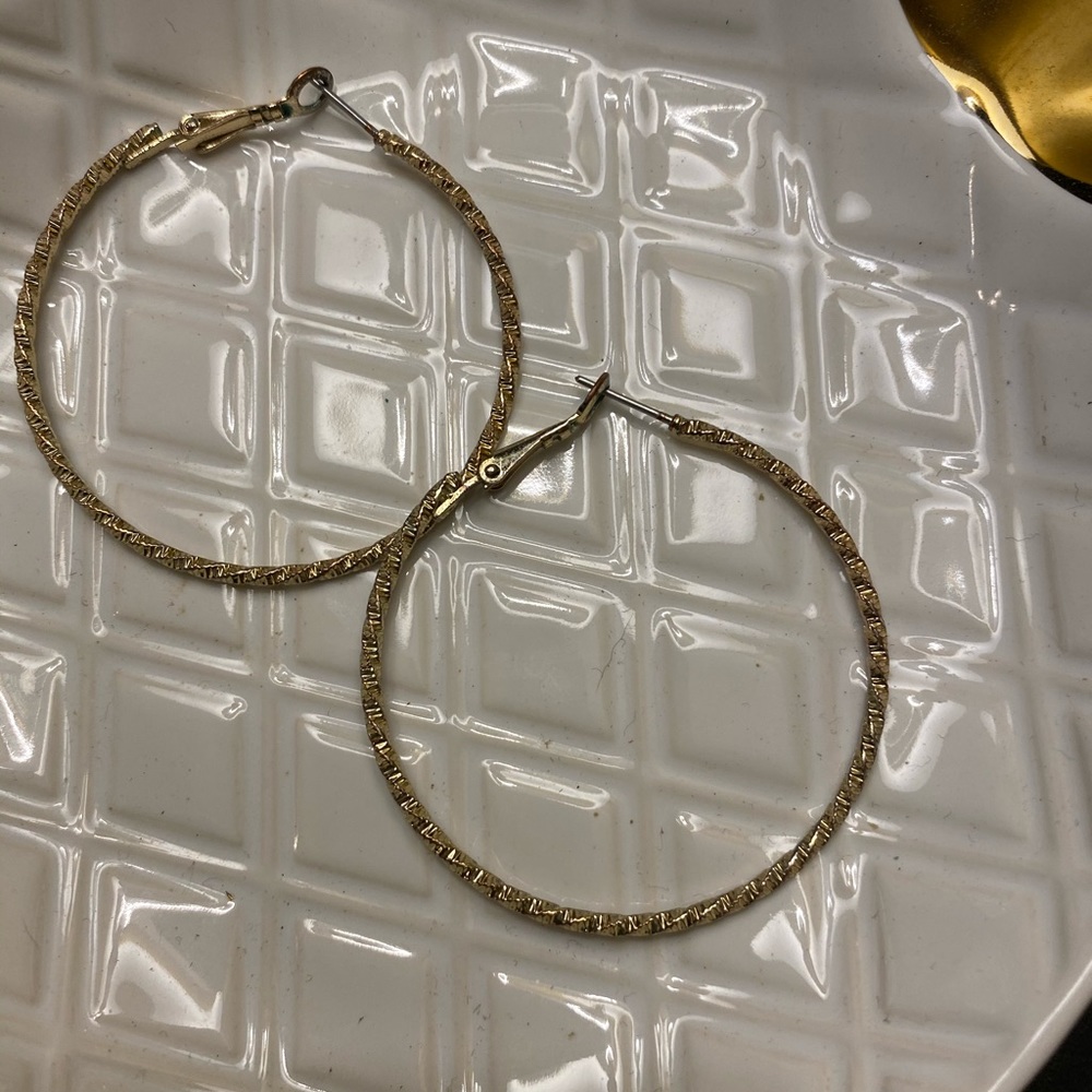hoop earrings